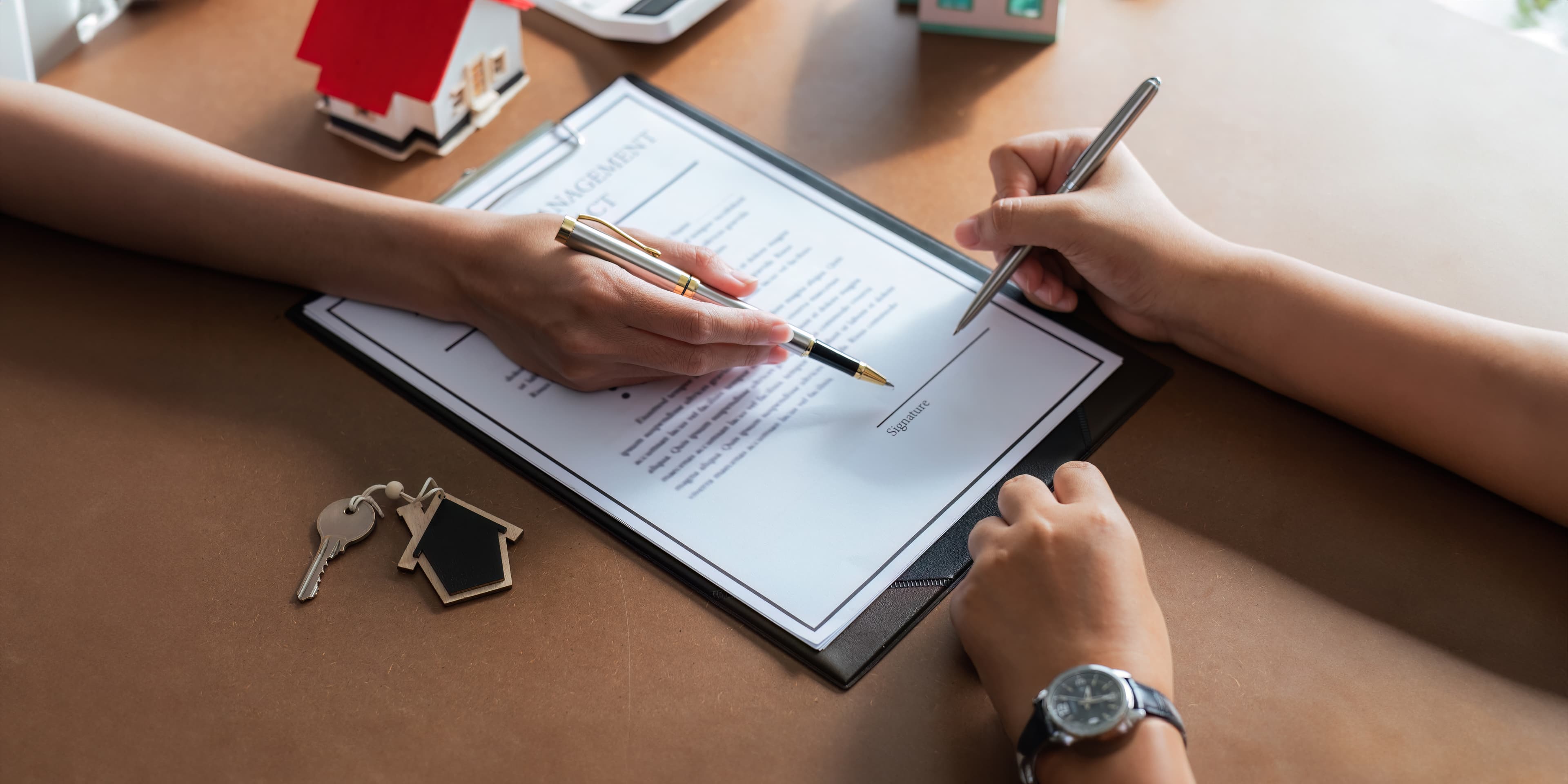 Real estate professionals in discussion