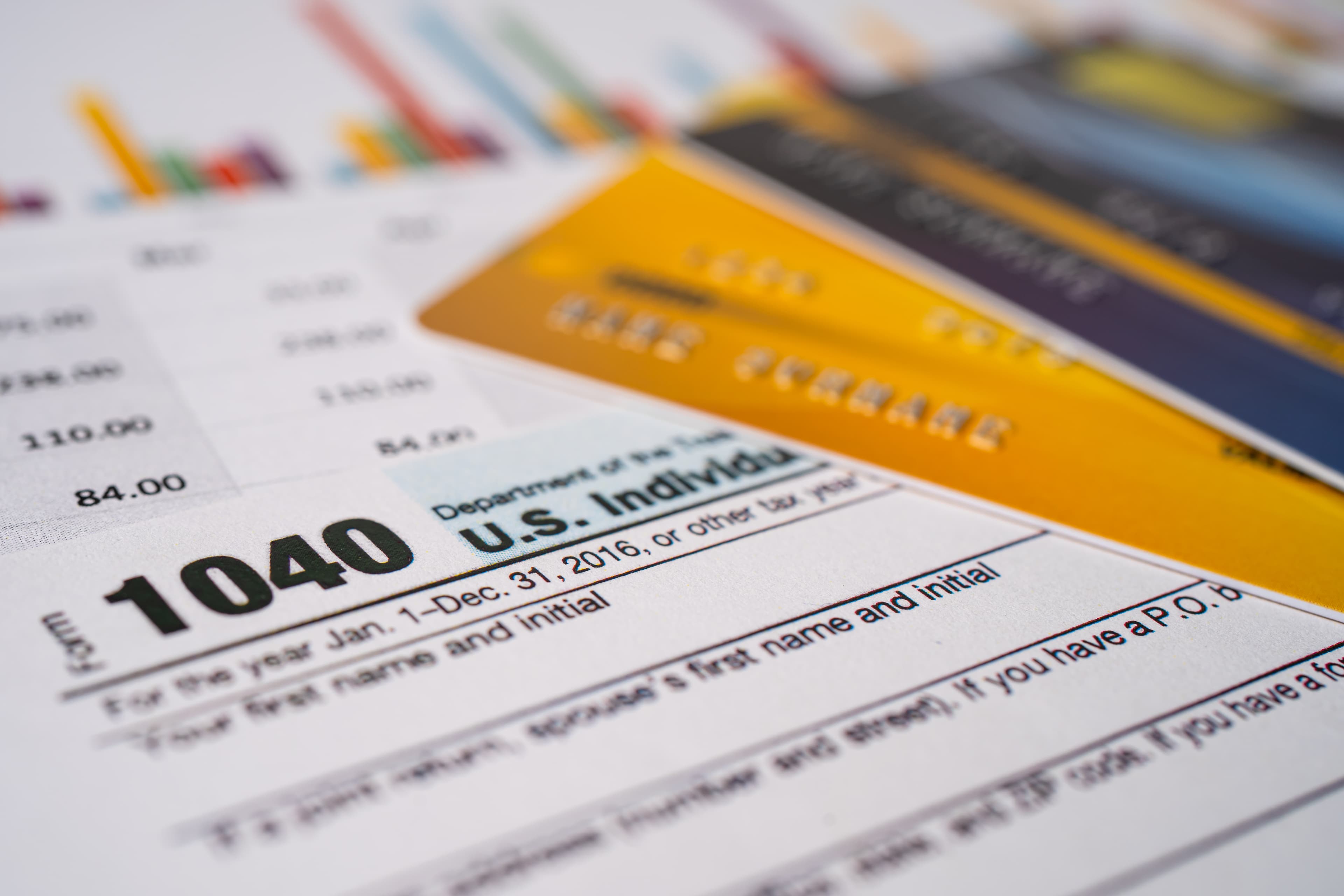 Tax return form 1040